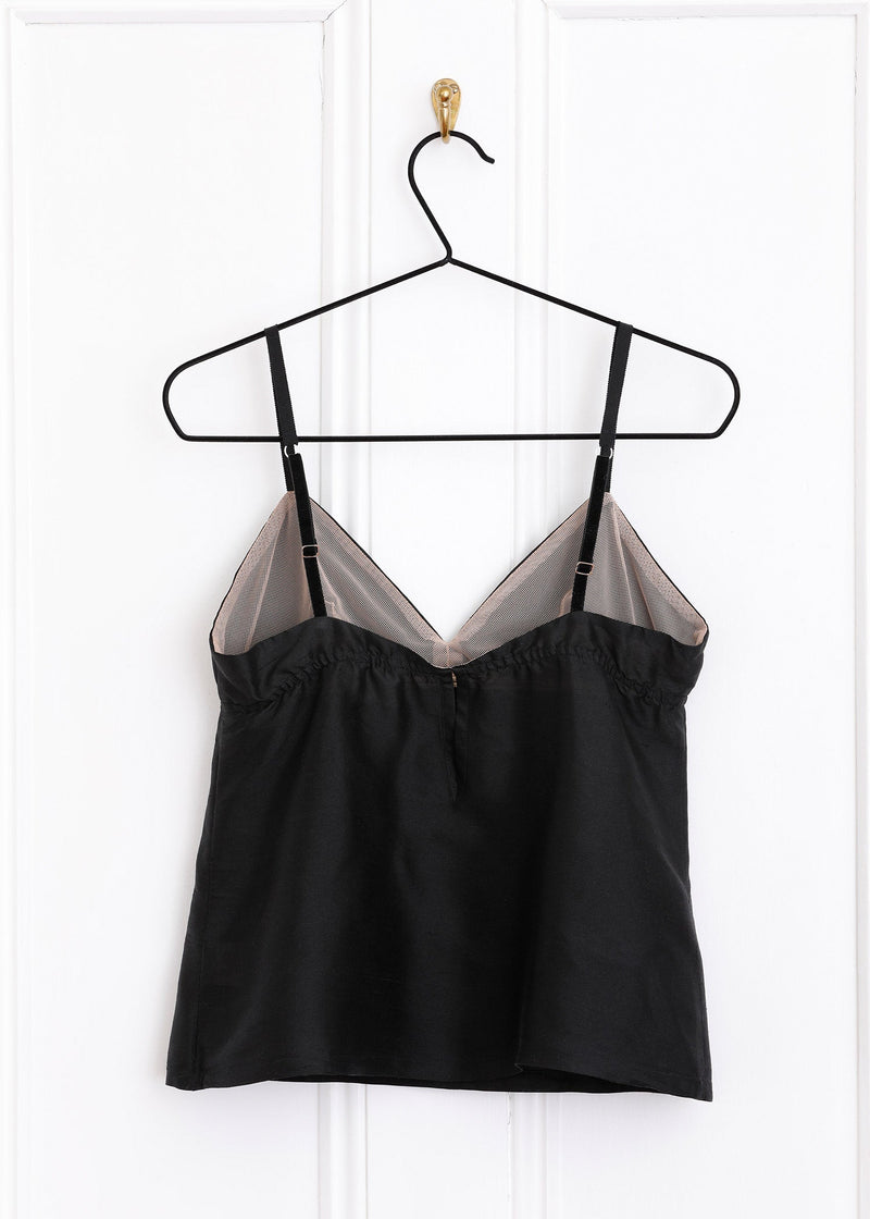 Cropped Silk Camisole