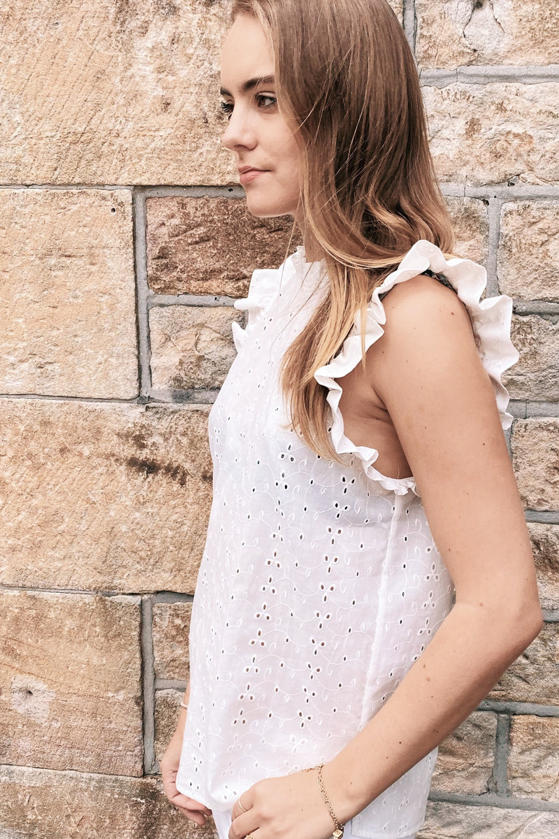 Edith Lace Top in Ivory  Lace top, Fashion, Fashion beauty